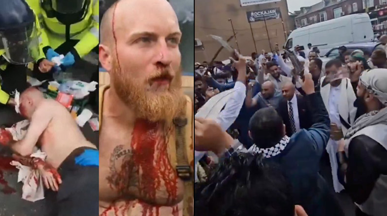 The UK faces violent clashes as Muslim migrants armed with knives and hammers confront anti-immigration protesters. Tensions rise following tragic stabbings in Southport. Read more on the unfolding situation.