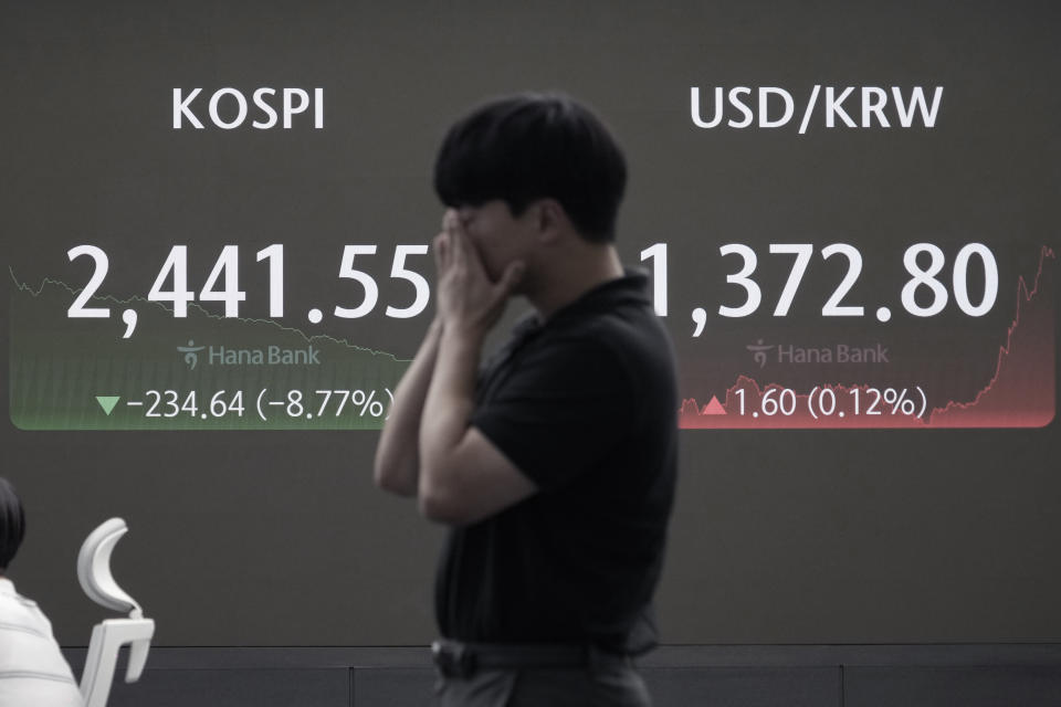 Japan's Nikkei index suffers its worst day in decades, plunging 12.4% amid global market fears of a US recession. European and US markets also affected. Read more on the market turmoil.